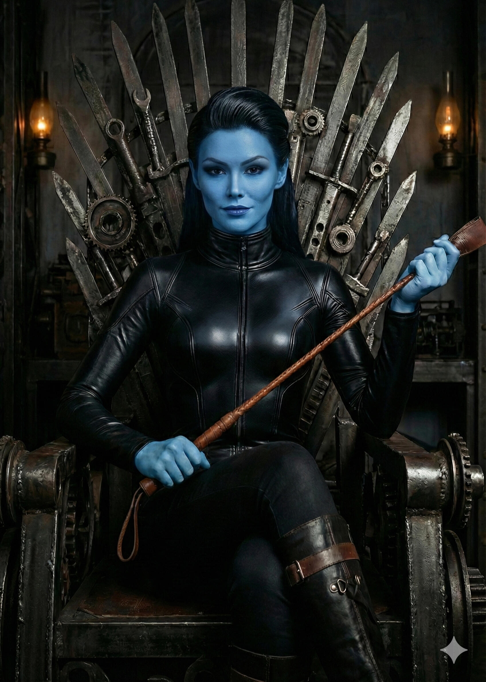 Mistress Machina on Her Throne